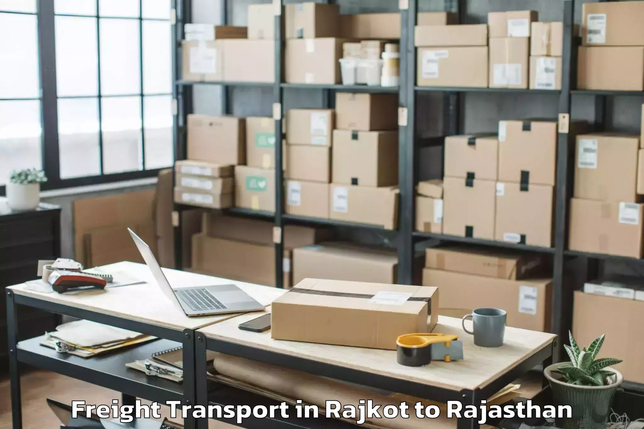 Reliable Rajkot to Gulabpura Freight Transport